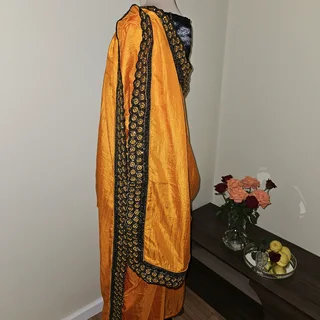 Brand New Midnight Luxe Affair Handcrafted Sari