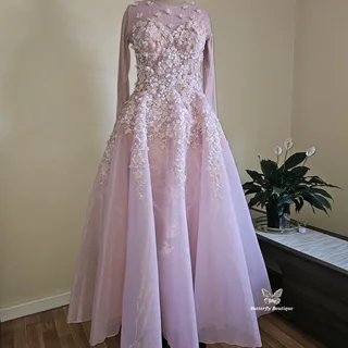 Blossoms of Grace: Petal PrincessGown