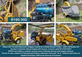 Wood Chipper - Ritlee 225 Termite Hydraulic Chipper