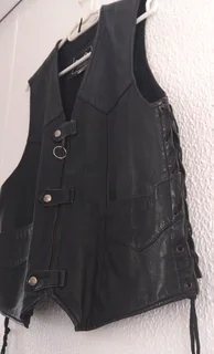 R400 for 2 x Black Leather Jackets PLUS 1 x Black Leather Waistcoat