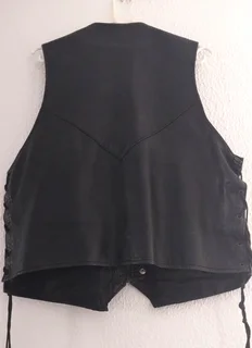 R400 for 2 x Black Leather Jackets PLUS 1 x Black Leather Waistcoat