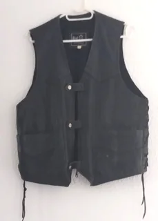 R400 for 2 x Black Leather Jackets PLUS 1 x Black Leather Waistcoat