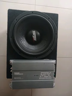 12 inch Targa Sub, Box and MTX Amp