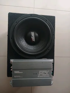 MTX Amp, 12inch Targa Sub with Box