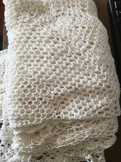 Crocheted table cloth