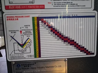 Hydraulic WC67K CNC Press Brake, Bending Capacity30T/1600 (Never used) Operational