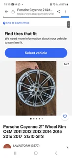 Porsche cayenne GTS 2013 original rims