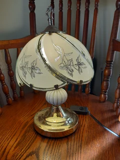 Antique Engraved Bedside Lamp (Final Reduced Price)