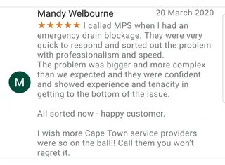 Mps Plumbers And Blocked Drains  - Strandfontein