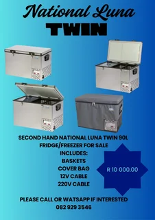 90Ltr National Luna Twin Fridge/Freezer