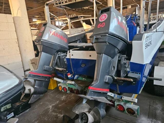 16ft Cat Hull on trailer