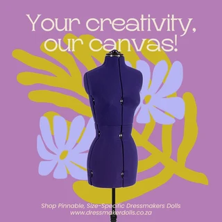 My Double Purple - Small Adjustable Mannequin Dressmaker Doll / Sewing Mannequin / Tailors Dummy