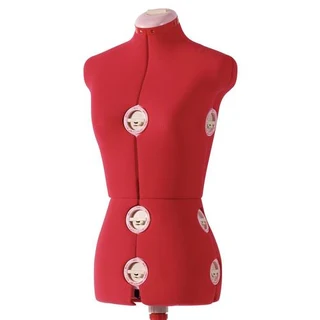 Dressmaker Doll / Sewing Mannequin / Tailors Dummy - Siera 151 - Red - Medium Adjustable Mannequin