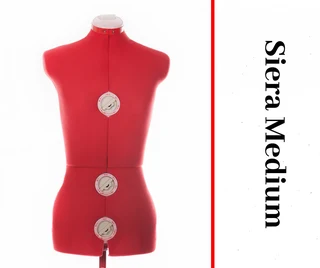 Siera Dressmaker Doll / Sewing Mannequin / Tailors Dummy - Siera - Red - Medium Adjustable Mannequin