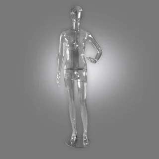 Display Forms - Translucent / Clear Male & Female Full Body Mannequins