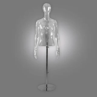 Translucent / Clear Male & Female Torso's Display Mannequin For Sale