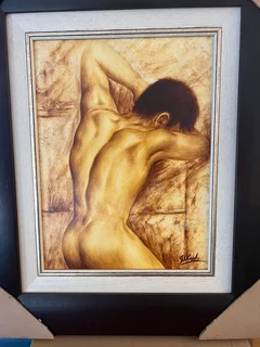 Male Nude by Isak Koch Artworks For Sale