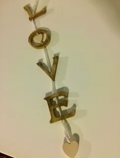 Hanging LOVE decor
