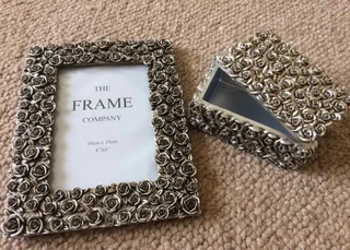 Beautiful photo frame and trinket box