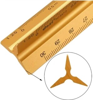 30cm Aluminum Triangular Architect's/Engineer's Scale Ruler for Sale