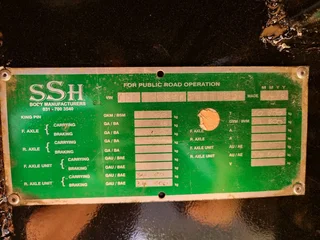 2018 SSH Lowbed Tri Axle Stepdeck Trailer