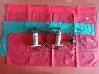 Camping Blowup Mattresses plus Air Pumps