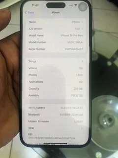 I Phone 14 pro Max  256 GB