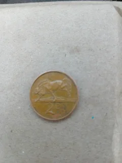 South Africa coin two cent 1986