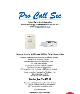 Solar Systems and Security installations