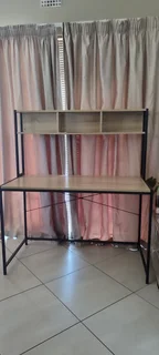 Modern Study/Work Desk with Storage Shelf – Excellent Condition