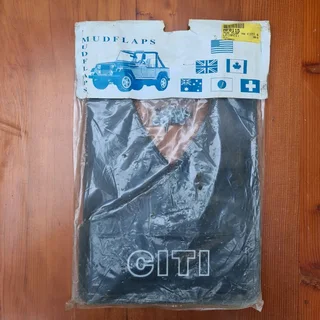 VW Citi Golf mud flaps.