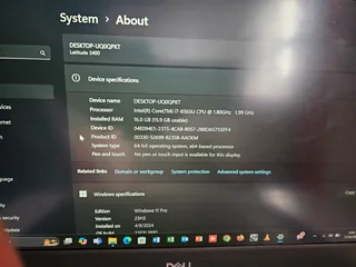 Dell Latitude 3400 Intel Core i7 - 8th Gen for Sale - R2999
