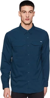 Columbia Mens Silver Ridge Lite Long Sleeve Shirt – Medium (Zinc) NEW for sale