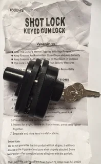 Shot Lock Keyed Gun Trigger Lock