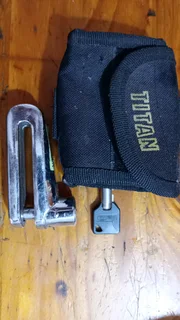 Titan motorcycle disc lock