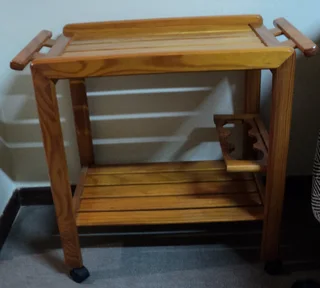 Tea Trolley (Pine Wood Varnished)