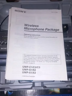 UHF Wireless Sony microphone package