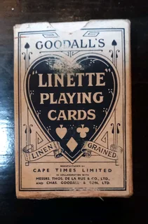 Vintage linette playing cards