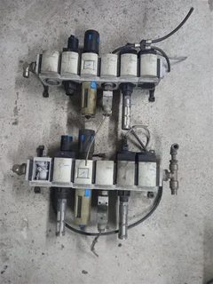 2 x Festo air filter regulator valve banks