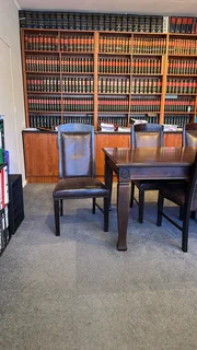 Black Walnut table with 9 leather chairs