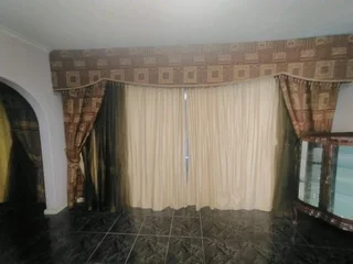 Curtains with fixtures. Lace, Blockout and aesthetic curtain set 3.4m &amp; 4.5m set 2.5m high