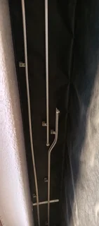 Curtains with fixtures. Lace, Blockout and aesthetic curtain set 3.4m &amp; 4.5m set 2.5m high