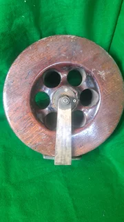 Fishing Reel, (wood, vintage) Large