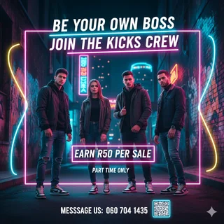 18-25 Year Old?be Your Own Boss' And 'join The Kicks Crew'.