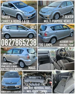 Toyota Corolla Verso 1.6 SX 7 Seater