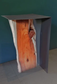 Modern Live Edge Side Table