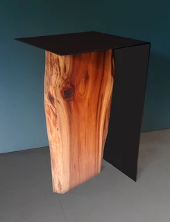 Modern Live Edge Side Table