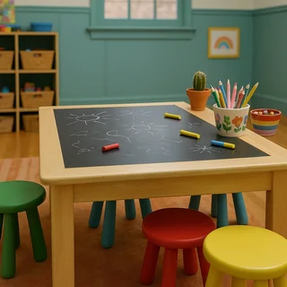 Kids Chalk Tables