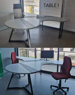 3 x Tables designed for team workstations or collaborative spaces