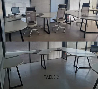 3 x Tables designed for team workstations or collaborative spaces